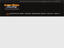 Tablet Screenshot of longhaultrucking.com